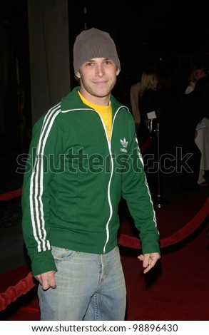 Actor BILLY AARON BROWN at the world premiere, in Hollywood, of The Perfect Score. January 27, 2004