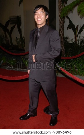 Actor LEONARDO NAM at the world premiere, in Hollywood, of his new movie The Perfect Score. January 27, 2004