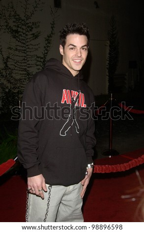 Actor DAVID LAGO at the world premiere, in Hollywood, of The Perfect Score. January 27, 2004