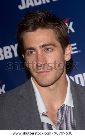 Actor JAKE GYLLENHAAL at party at Warner Bros Studios, Hollywood, for Rock the Vote. September 29, 2004