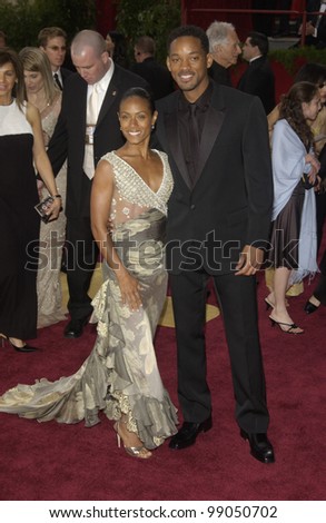 WILL SMITH & JADA PINKETT-SMITH at the 76th Annual Academy Awards in Hollywood. February 29, 2004