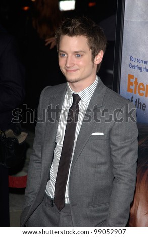 Actor ELIJAH WOOD at the world premiere of his new movie Eternal Sunshine of the Spotless Mind, in Beverly Hills, CA. March 9, 2004