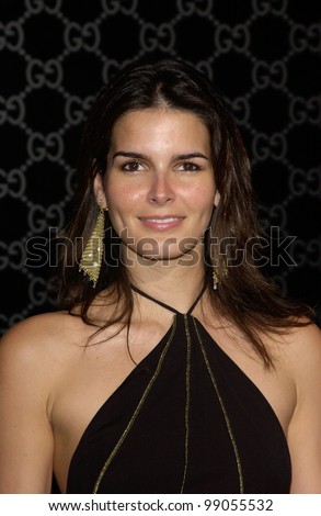 Actress ANGIE HARMON at the Rodeo Drive Walk of Style Gala honoring Gucci\'s Tom Ford. March 28, 2004