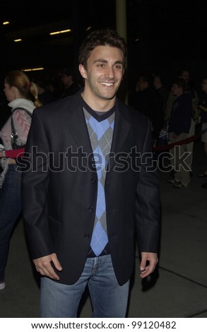 Actor JASON CERBONE at the world premiere of his new movie Shade, in Hollywood. April 6, 2004