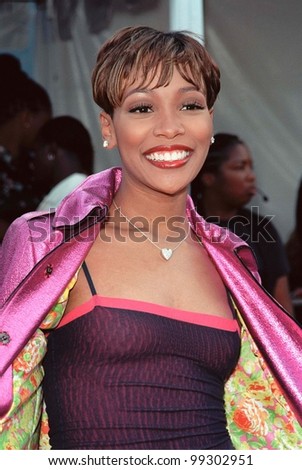 Singer MONICA at the Soul Train Lady of Soul Awards in Santa Monica where she was nominated for three awards. She was also the co-host for the show.  Paul Smith / Featureflash