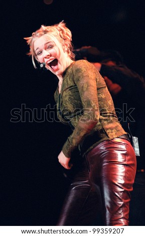 29OCT99: Country star LeANN RIMES on stage at the MGM Grand, Las Vegas, for his concert staged by new internet company Pixelon.com as part of their \
