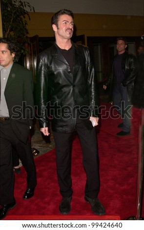 01MAR2000: Pop star GEORGE MICHAEL at the Los Angeles premiere of TV movie \