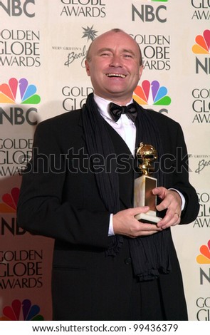 23JAN2000:  Pop star PHIL COLLINS at the Golden Globe Awards where he won for Best Movie Song for \
