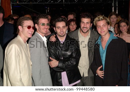 16MAY2000:  Pop group NSYNC at the Cannes Film Festival to announce their first feature film.  Paul Smith / Featureflash