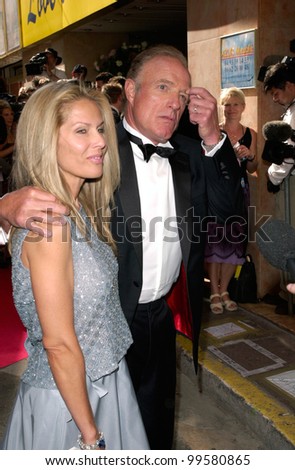 18MAY2000:  Actor JAMES CAAN & wife at the premiere of Love's Labour's Lost at the Cannes Film Festival to benefit AmFAR.  Paul Smith / Featureflash