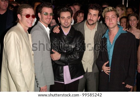 16MAY2000:  Pop group NSYNC at the Cannes Film Festival to announce their first feature film.  Paul Smith / Featureflash