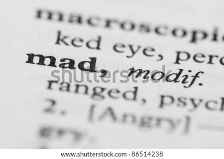 Dictionary Series - Mad