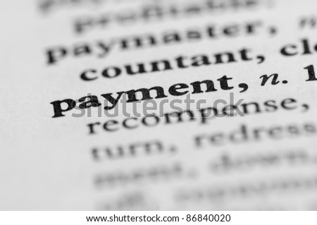Dictionary Series - Payment