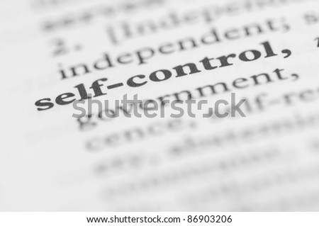 Dictionary Series - Self-control