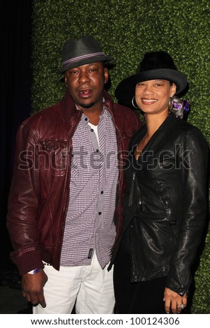 Bobby Brown and Alicia at the Black Eyed Peas 7th Annual Peapod Benefit Concert, Music Box, Hollywood, CA. 02-10-11