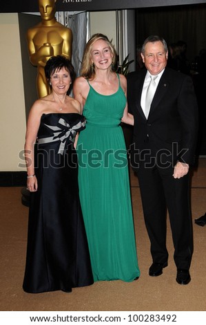 Sharon Stone with Tom Sherak and Wife  at the  2nd Annual Academy Governors Awards, Kodak Theater, Hollywood, CA.  11-14-10