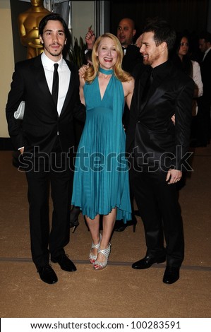 Justin Long, Patricia Clarkson and Sam Rockwell at the  2nd Annual Academy Governors Awards, Kodak Theater, Hollywood, CA.  11-14-10