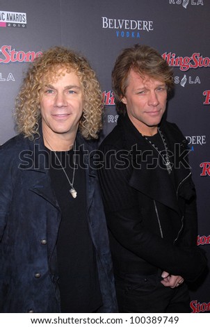 Jon Bon Jovi at the Rolling Stone American Music Awards VIP After-Party, Rolling Stone Restaurant & Lounge, Hollywood, CA. 11-21-10