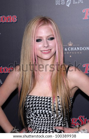 Avril Lavigne  at the Rolling Stone American Music Awards VIP After-Party, Rolling Stone Restaurant & Lounge, Hollywood, CA. 11-21-10