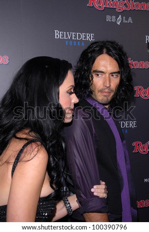 Katy Perry, Russell Brand  at the Rolling Stone American Music Awards VIP After-Party, Rolling Stone Restaurant & Lounge, Hollywood, CA. 11-21-10