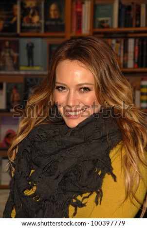 Hilary Duff  at a signing for her novel \