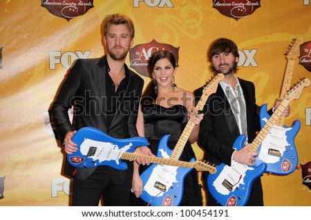 Lady Antebellum at the 2010 American Country Awards Press Room, MGM Grand Hotel, Las Vegas, NV. 12-06-10