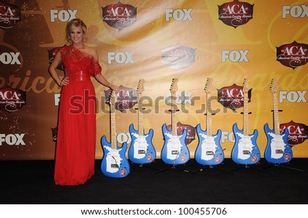 Carrie Underwood  at the 2010 American Country Awards Press Room, MGM Grand Hotel, Las Vegas, NV. 12-06-10
