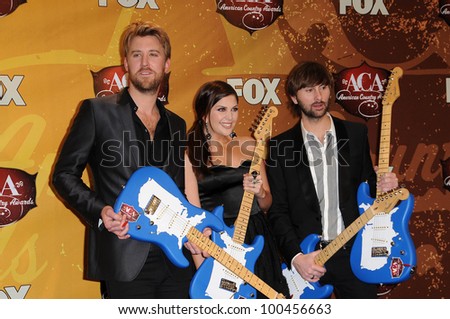 Lady Antebellum at the 2010 American Country Awards Press Room, MGM Grand Hotel, Las Vegas, NV. 12-06-10