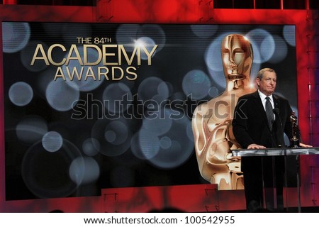 Tom Sherak at the 84th Academy Awards Nominations Announcement, Academy of Motion Picture Arts and Sciences, Los Angeles, CA 01-24-12
