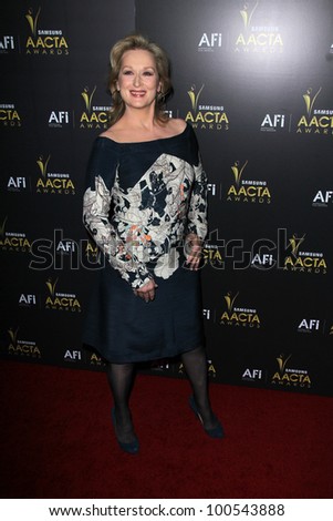 Meryl Streep at the Australian Academy Of Cinema And Television Arts' 1st Annual Awards, Soho House, West Hollywood, CA 01-27-12