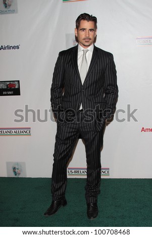 Colin Farrell at US Ireland Alliance Oscar Wilde Honors, Bad Robot, Santa Monica, CA 02-23-12