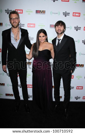 Lady Antebellum at the EMI Music 2012 Grammy Awards Party, Capital Records, Hollywood, CA 02-12-12
