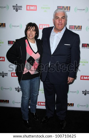 Janis Winehouse, Mitch Winehouse at the EMI Music 2012 Grammy Awards Party, Capital Records, Hollywood, CA 02-12-12