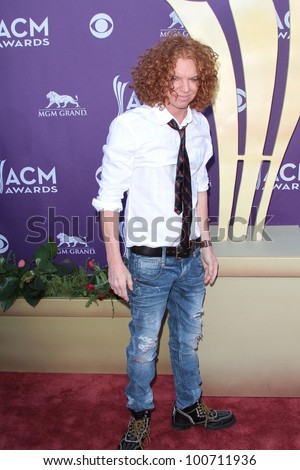 Carrot Top at the 47th Academy Of Country Music Awards Arrivals, MGM Grand, Las Vegas, NV 04-01-12