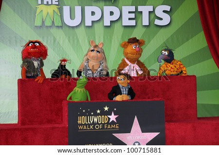 Muppets at the Muppets Star on the Hollywood Walk of Fame, Hollywood, CA 03-20-12