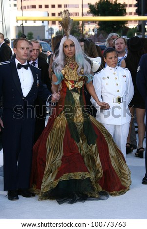 Lady Gaga at the 2010 MTV Video Music Awards, Nokia Theatre L.A. LIVE, Los Angeles, CA. 08-12-10