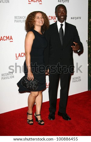 Don Cheadle and wife at LACMA300 Don Cheadle and wife at LACMA300
