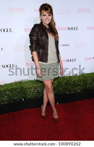 Aimee Teegarden at the 8th Annual Teen Vogue Young Hollywood Party, Paramount Studios, Hollywood, CA. 10-01-10