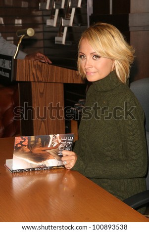 Nicole Richie at an in-store appearance for her new book \