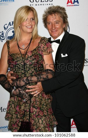 Penny Lancaster and Rod Stewart at the 32nd Anniversary Carousel Of Hope Ball, Beverly Hilton Hotel, Beverly Hills, CA. 10-23-10