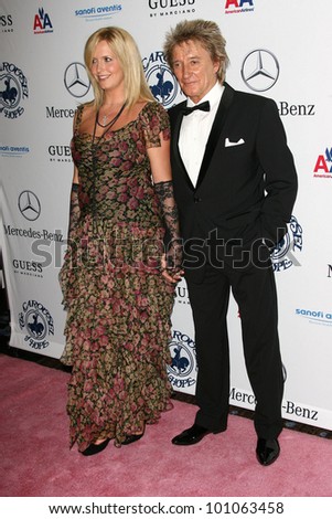 Penny Lancaster and Rod Stewart  at the 32nd Anniversary Carousel Of Hope Ball, Beverly Hilton Hotel, Beverly Hills, CA. 10-23-10