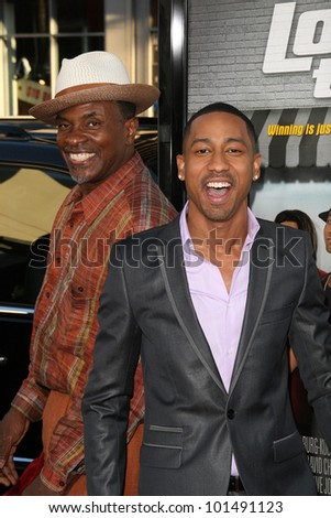 Keith David and Brandon T. Jackson at the World Premiere of \