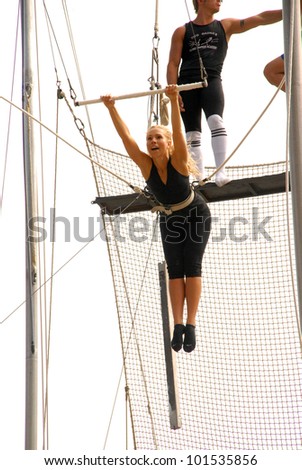 Ashley Marriott  at Kerri Kasem\'s Birthday party held at the  Flying Gaona Brothers Trapeze School,  Woodland Hills, CA. 07-11-10