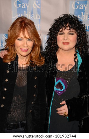 Nancy Wilson and Ann Wilson at the L.A. Gay and Lesbian Center\'s \