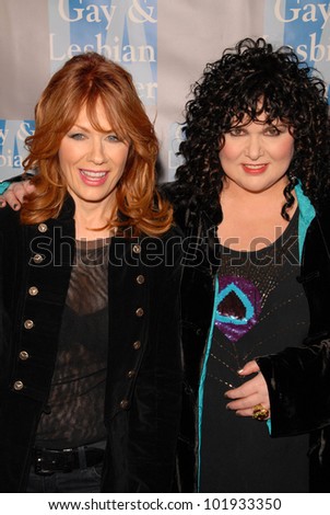Nancy Wilson and Ann Wilson  at the L.A. Gay and Lesbian Center\'s \