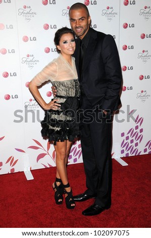 Eva Longoria Parker and Tony Parker at the LG \