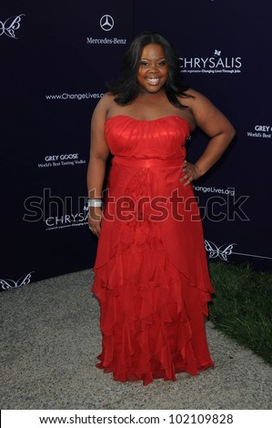 Amber Riley at the 9th Annual Chrysalis Butterfly Ball, Private Location, Beverly Hills, CA. 06-05-10