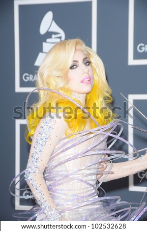 Lady Gaga  at the 52nd Annual Grammy Awards - Arrivals, Staples Center, Los Angeles, CA. 01-31-10