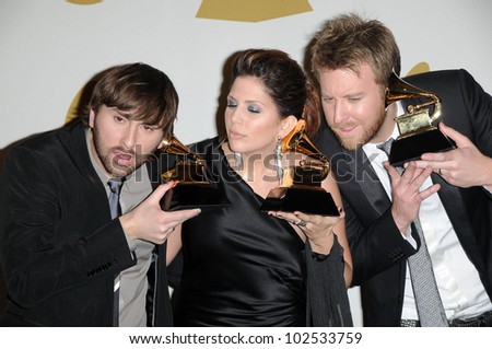 Lady Antebellum at the 52nd Annual Grammy Awards, Press Room, Staples Center, Los Angeles, CA. 01-31-10