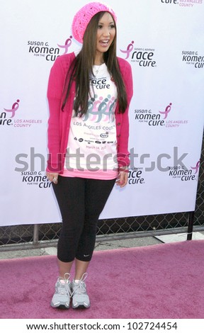 Brenda Song at the 14th Annual Susan G. Komen LA County Race for the Cure, Dodger Stadium, Los Angeles, CA. 03-14-10